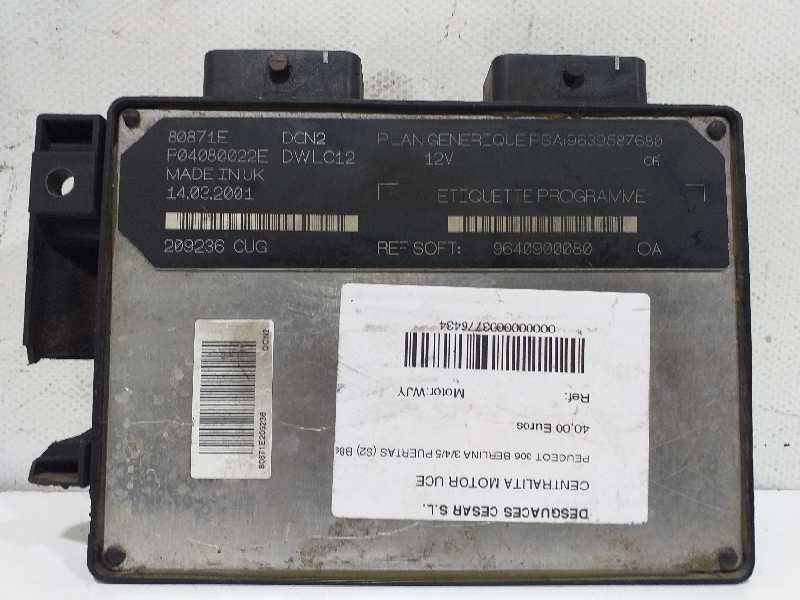 Centralina motore PEUGEOT 306 BERLINA 3/4/5 PUERTAS (S2) Básico Diésel - 1