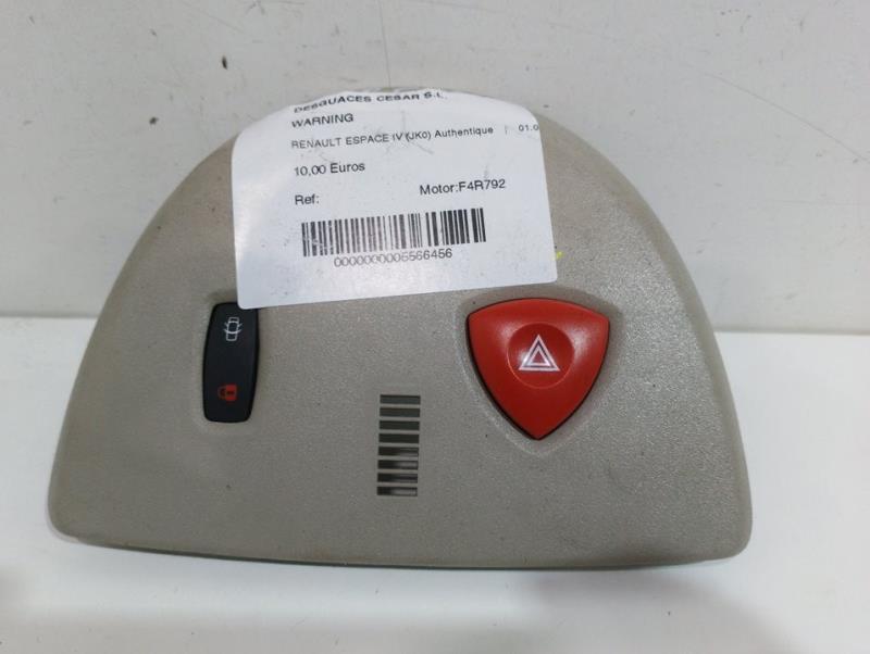 Bouton de warning RENAULT ESPACE IV (JK0) Authentique Essence - 1