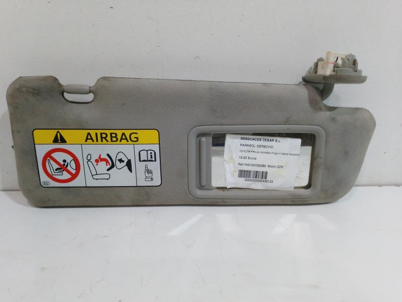 Visiera parasole destra TOYOTA PRIUS (NHW30) Plug-in Hybrid Advance Gasolina - 1