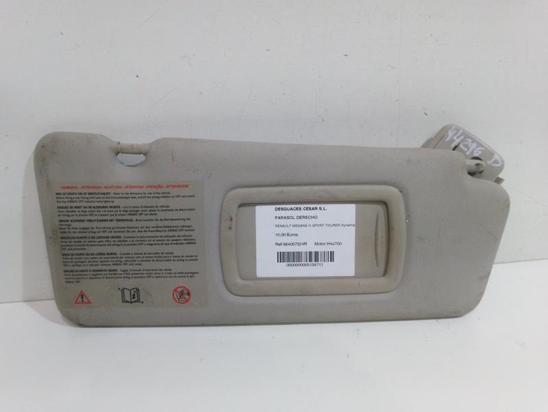 Visiera parasole destra RENAULT MEGANE III SPORT TOURER Dynamique Gasolina - 1