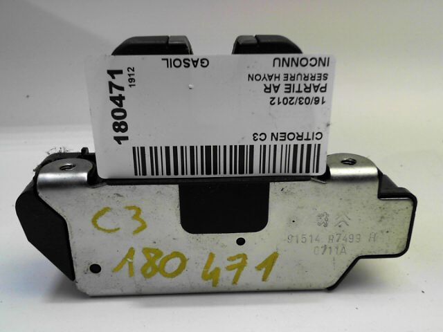 Serrure de hayon CITROEN C3 Diesel - 1
