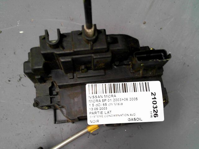 Serrure avant droit NISSAN MICRA 1.5 dCi 65 ch Visia Diesel - 1