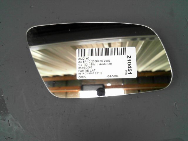 Glace retroviseur droit AUDI A3 1.9 TDi 130ch  Ambition Diesel - 1