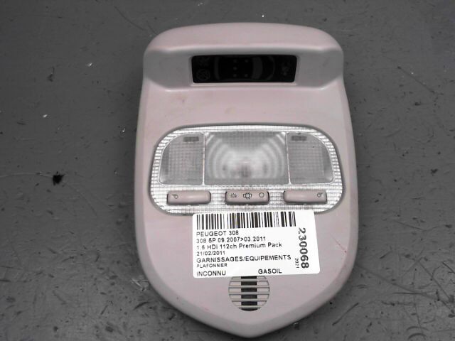 Eclairage de plafonnier PEUGEOT 308 1.6 HDi 112ch Premium Pack FAP Diesel - 1