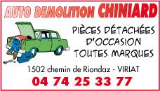 Logo AUTO DEMOLITION CHINIARD