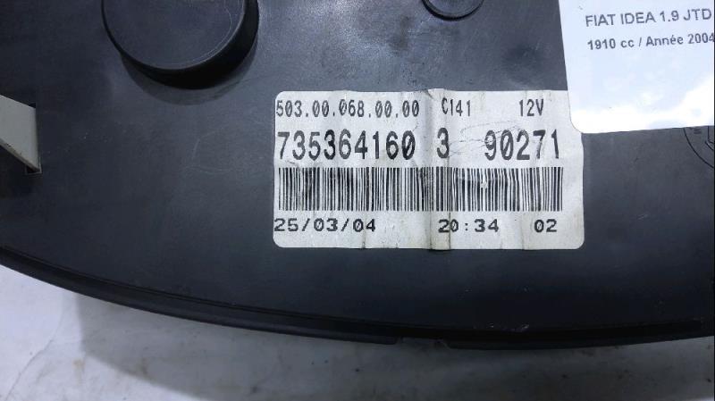 Compteur FIAT IDEA Diesel - 1