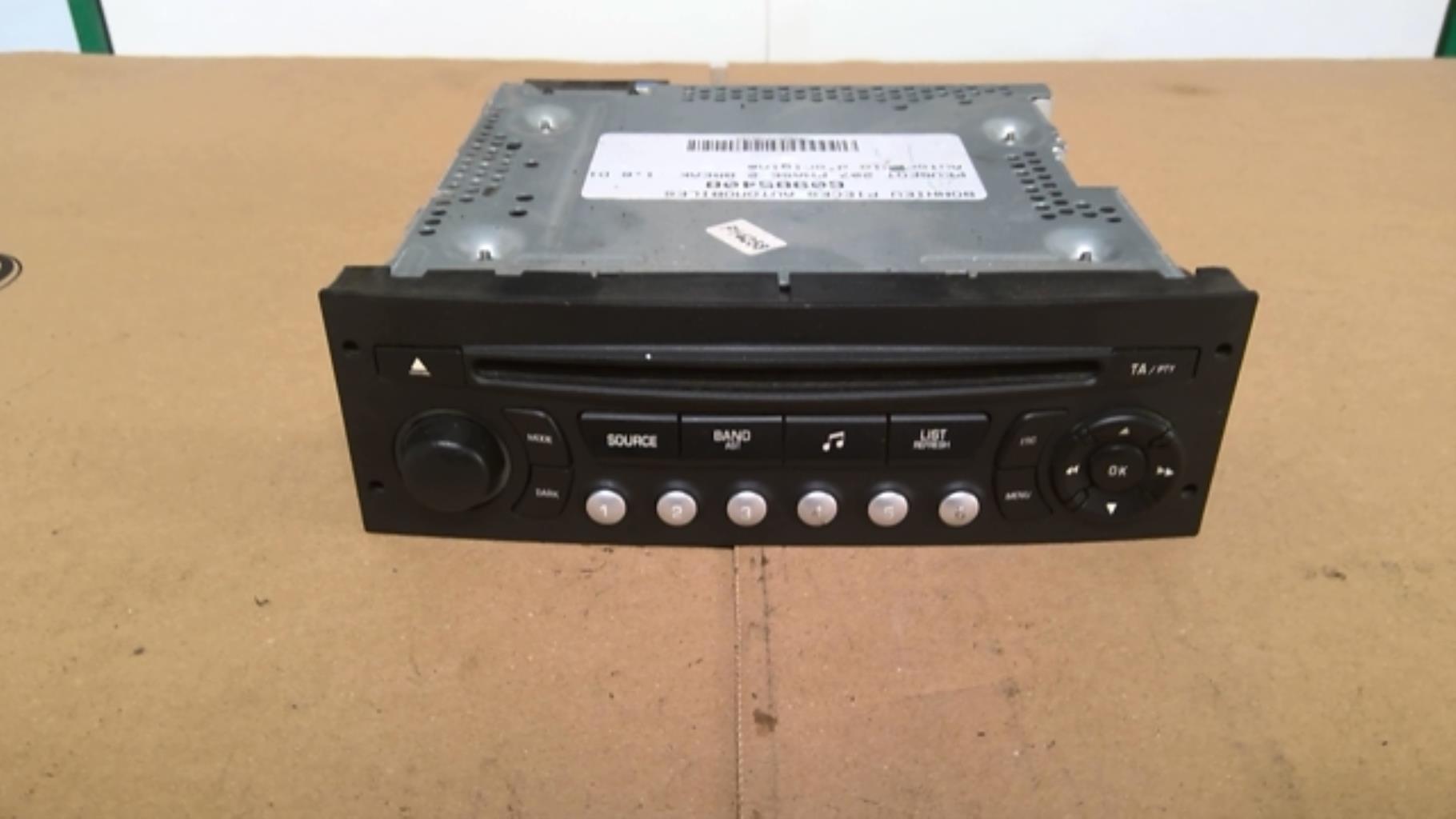 Autoradio originale PEUGEOT 207 PHASE 2 BREAK Diésel - 1