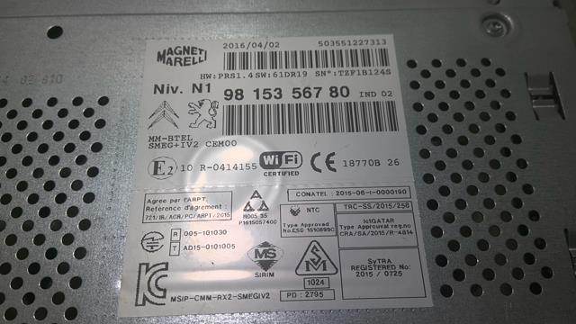 Autoradio originale PEUGEOT 208 1 PHASE 2 Gasolina - 1