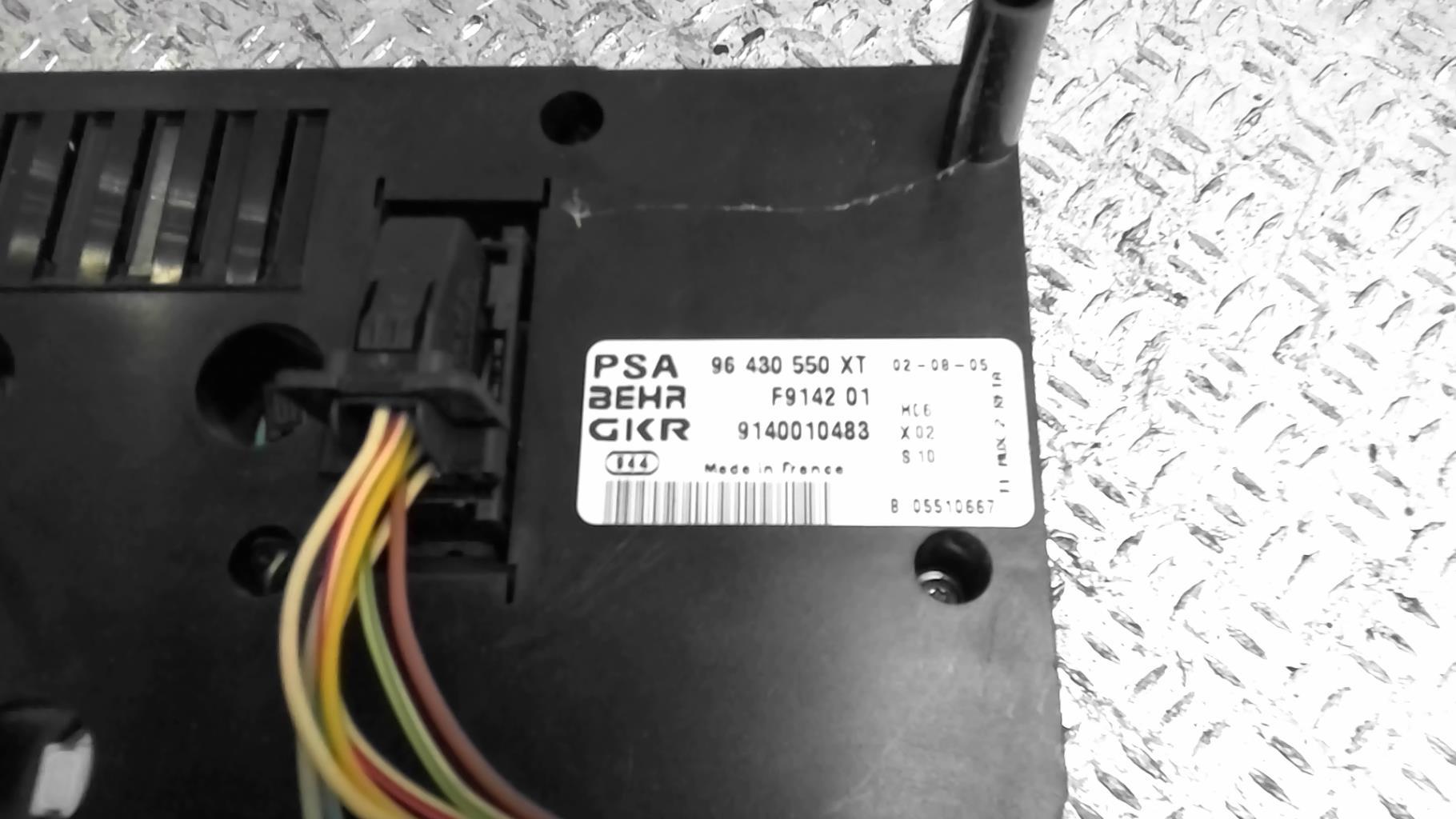 Commande chauffage PEUGEOT 206 PHASE 2 Diesel - 1
