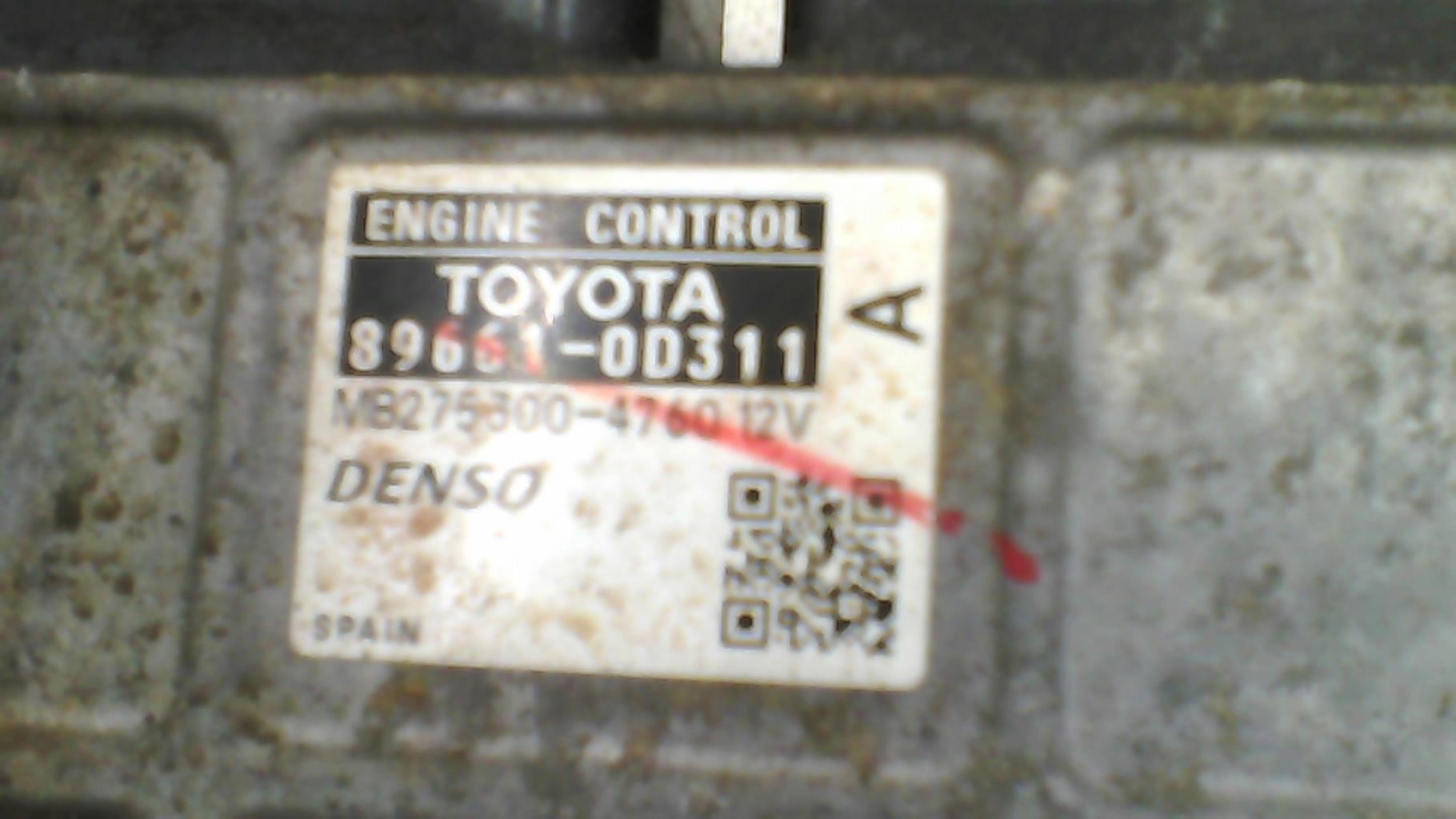 Centralina motore TOYOTA YARIS 2 PHASE 1 Gasolina - 1