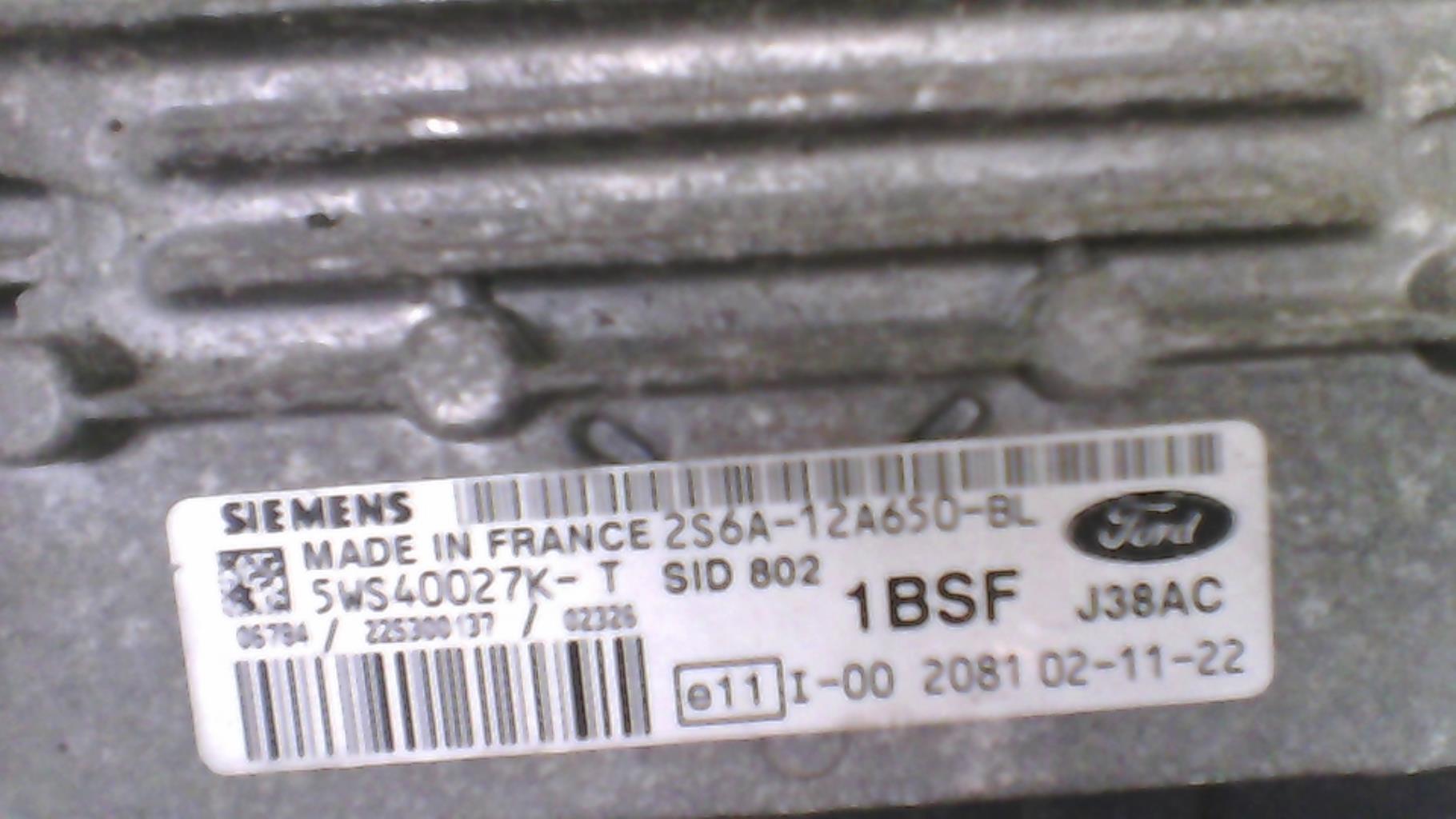 Centralina motore FORD FIESTA 5 PHASE 1 Diésel - 1