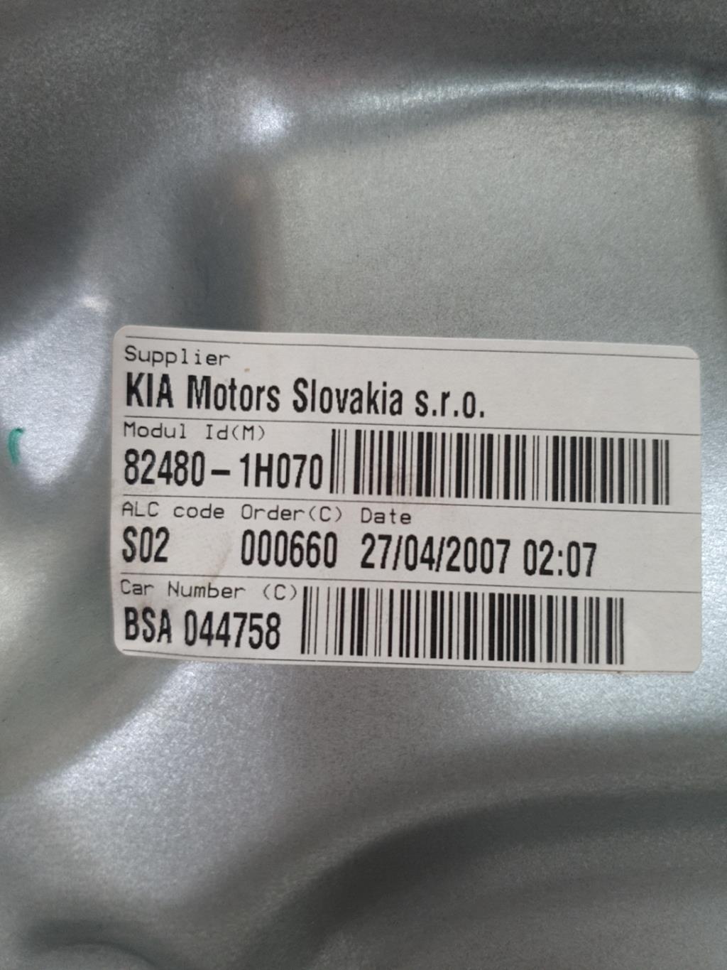 Alzacristalli elettrico anteriore destro KIA CEE-D 1 PHASE 1 Diésel - 1