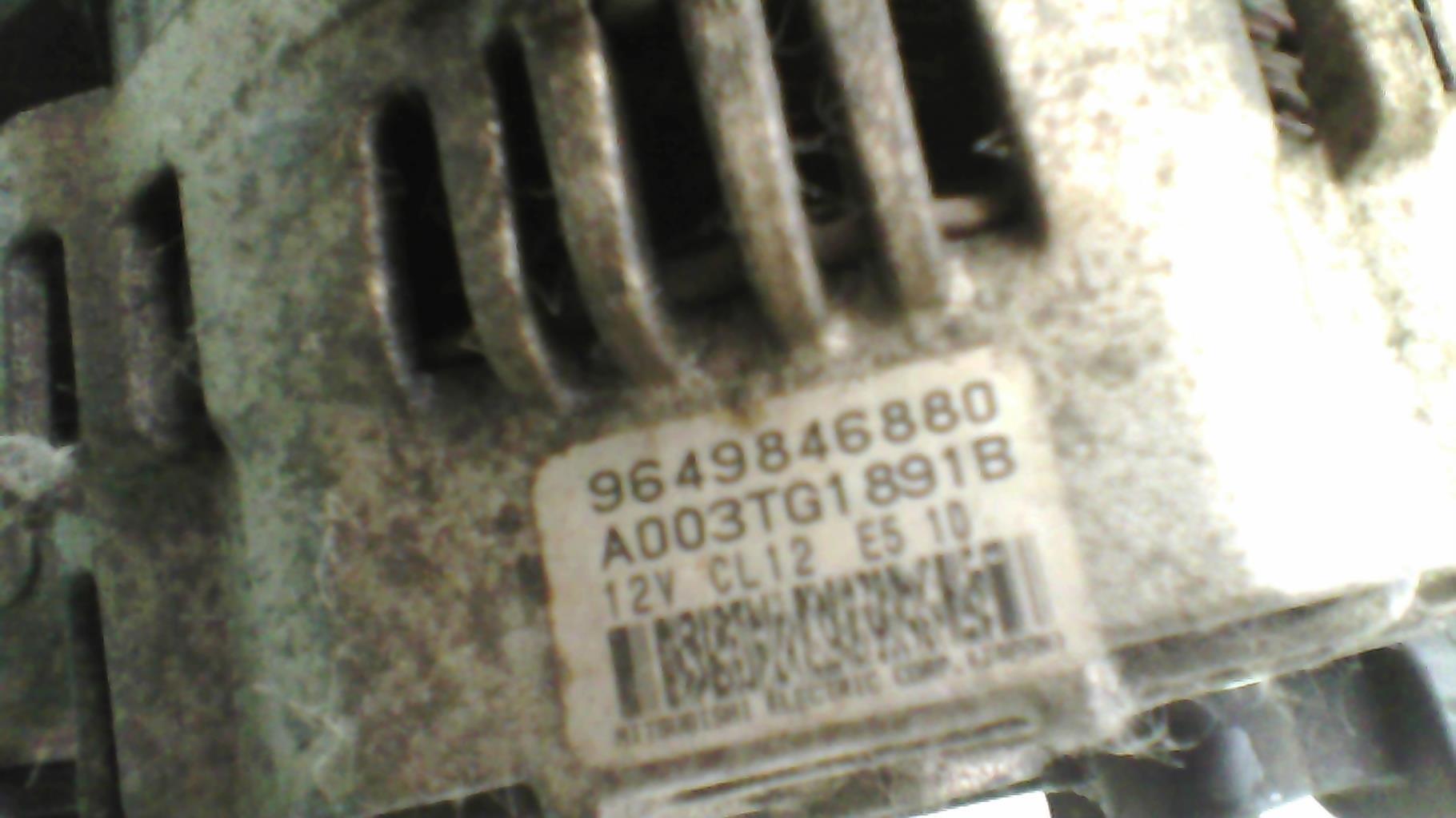 Alternatore PEUGEOT 307 PHASE 2 CABRIOLET Gasolina - 1