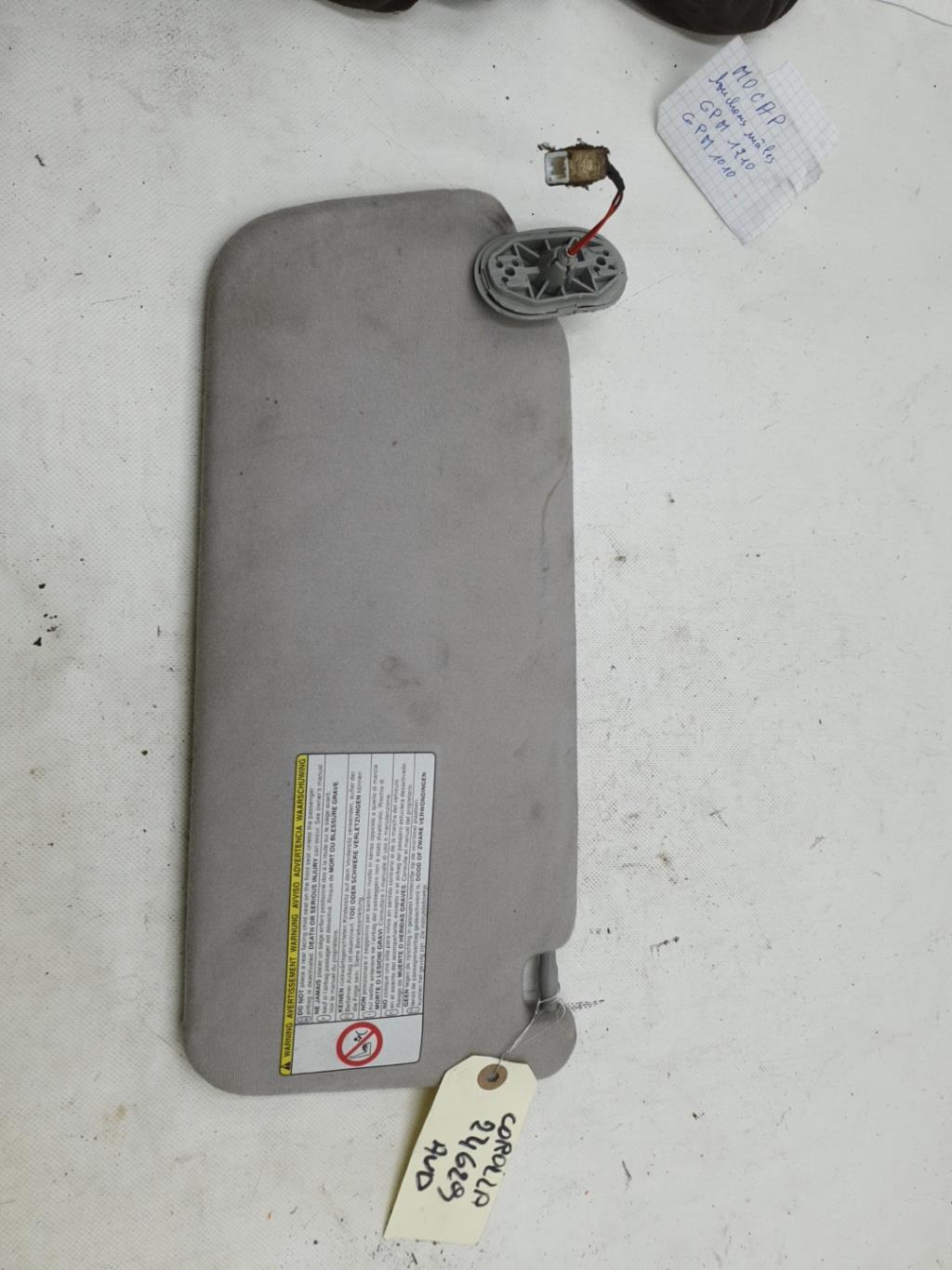 Visiera parasole destra TOYOTA COROLLA VERSO 2 PHASE 1 Diésel - 1
