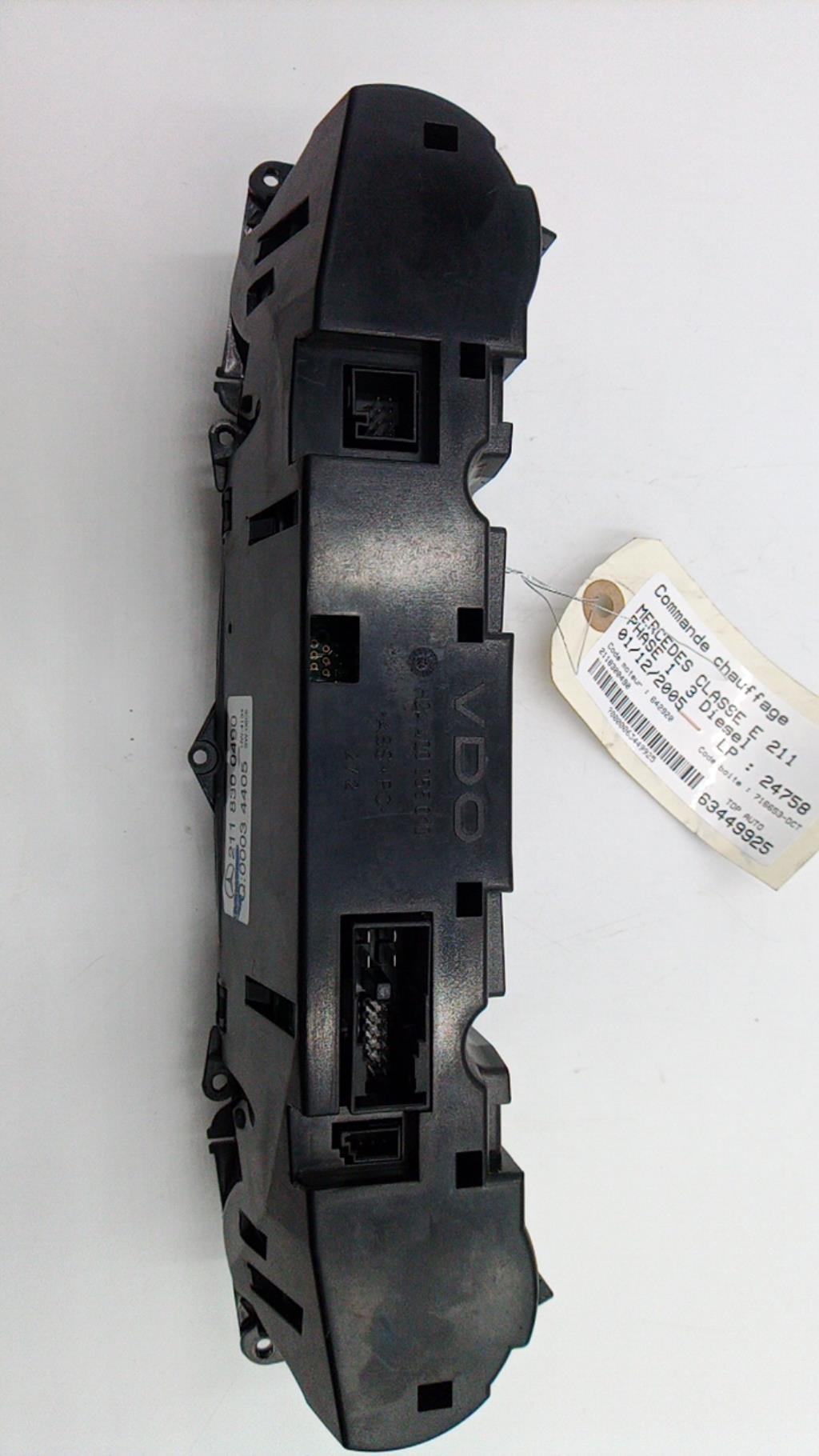 Commande chauffage MERCEDES CLASSE E 211 PHASE 1 Diesel - 1