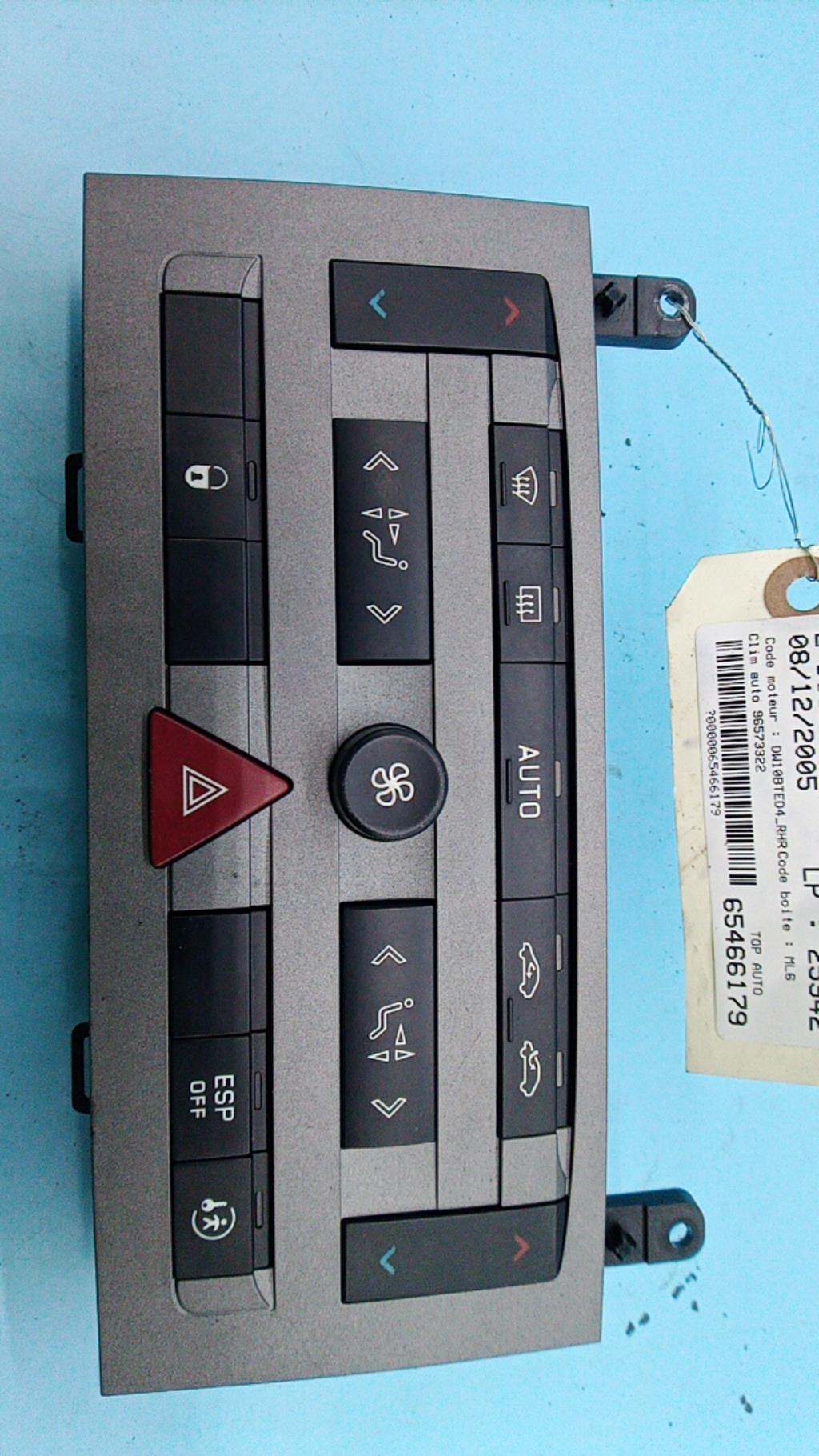 Commande chauffage PEUGEOT 407 PHASE 1 BREAK Diesel - 1