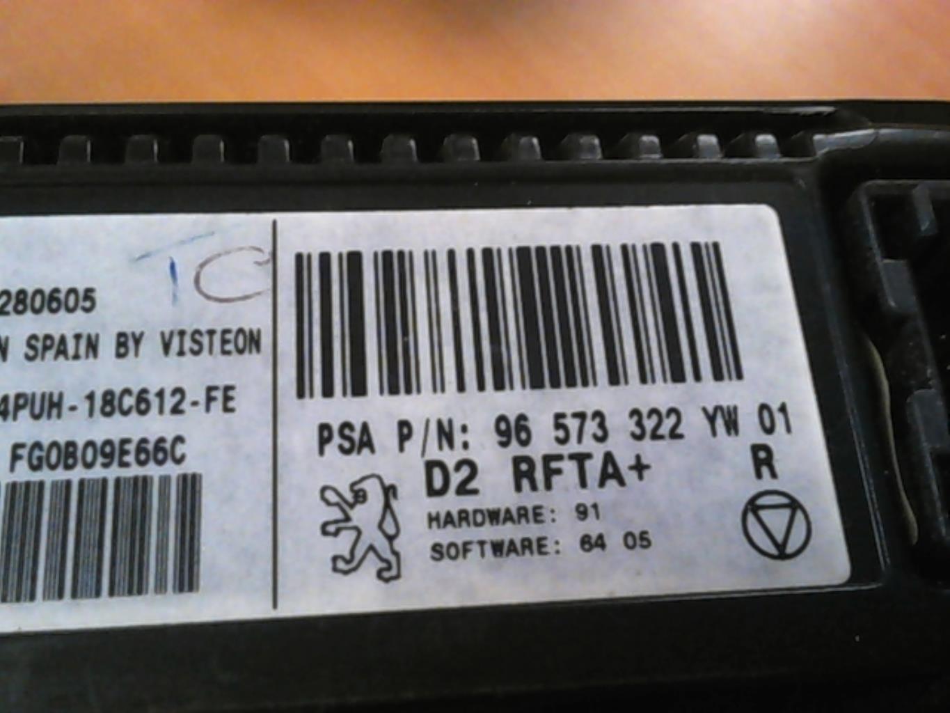 Commande chauffage PEUGEOT 407 PHASE 1 BREAK Diesel - 1