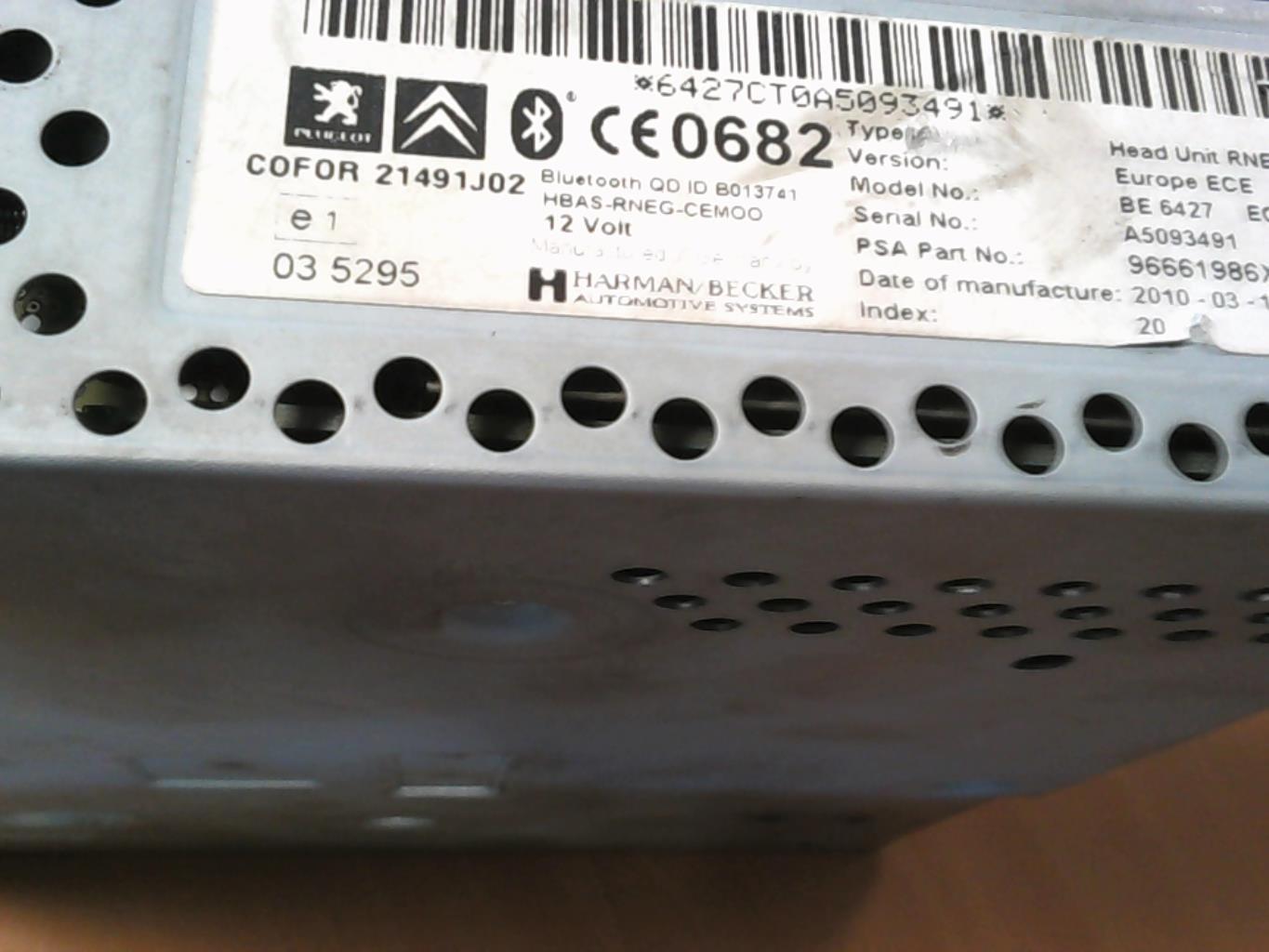 Autoradio originale CITROEN C4 1 PHASE 2 Diésel - 1