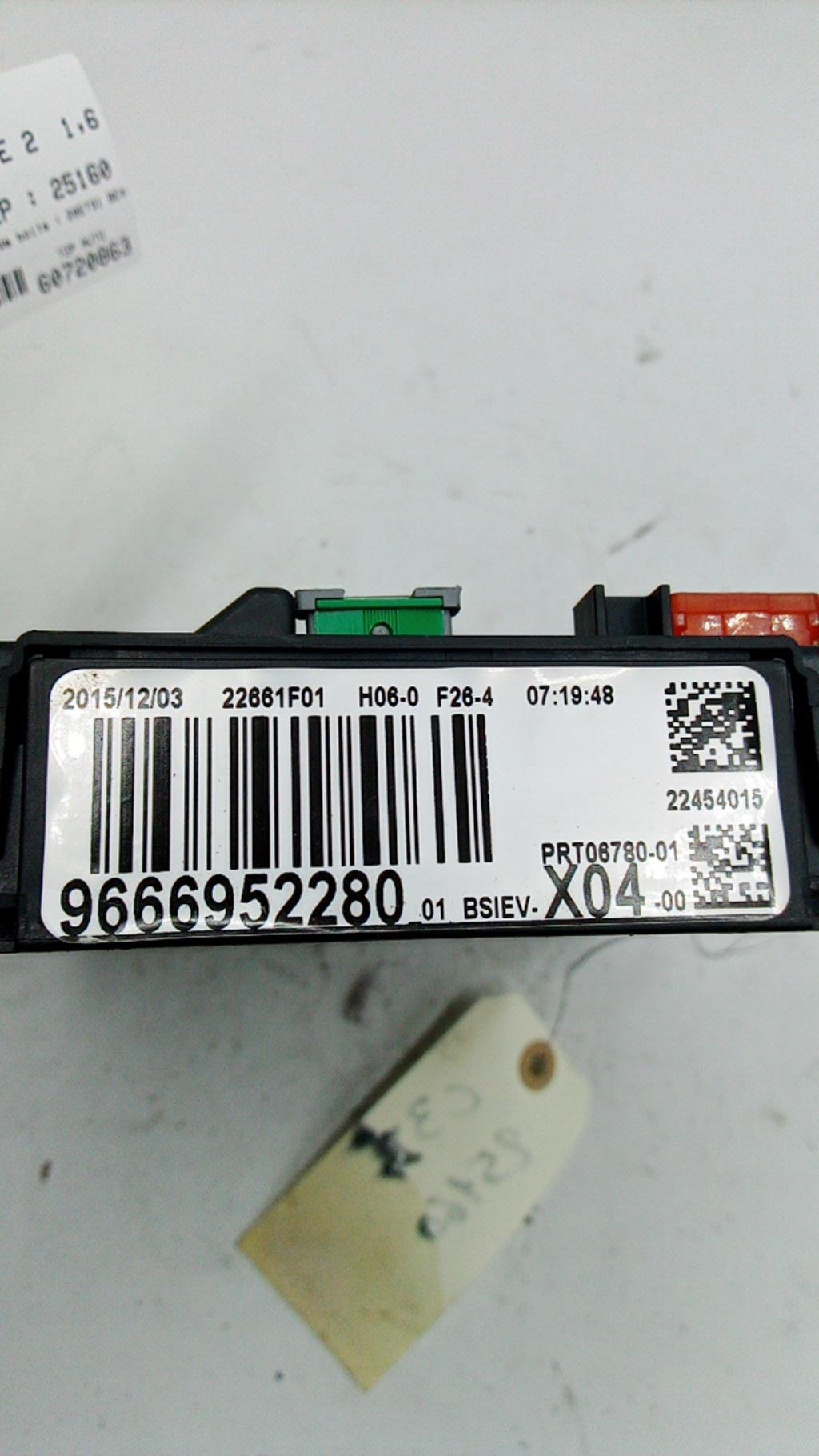 Boitier BSI CITROEN C3 2 PHASE 2 Diesel - 1