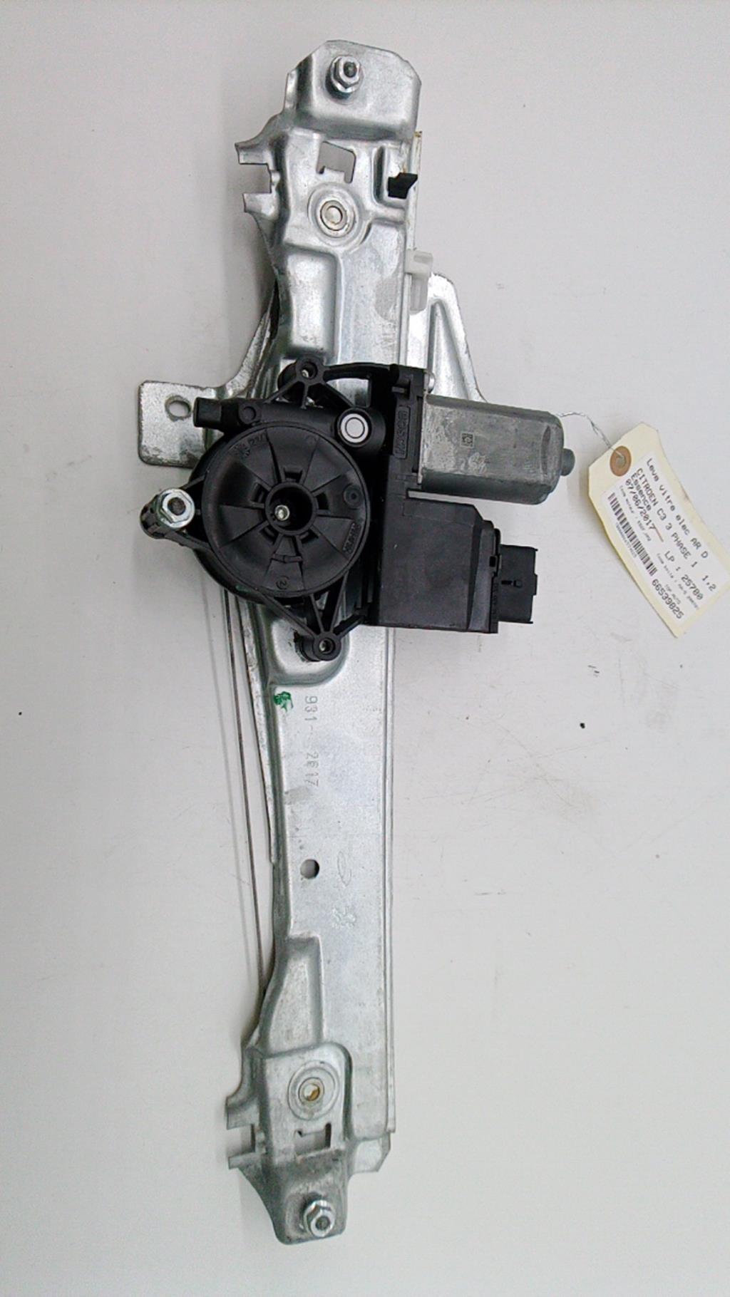 Alzacristalli elettrico posteriore destro CITROEN C3 3 PHASE 1 Gasolina - 1