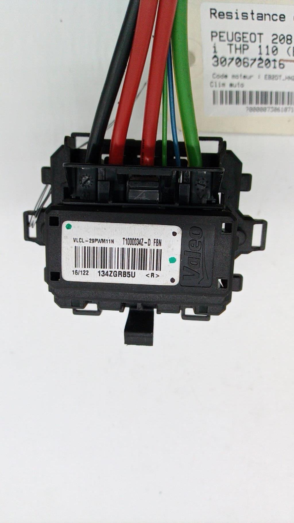 Resistenza riscaldamento PEUGEOT 208 1 PHASE 2 Gasolina - 1