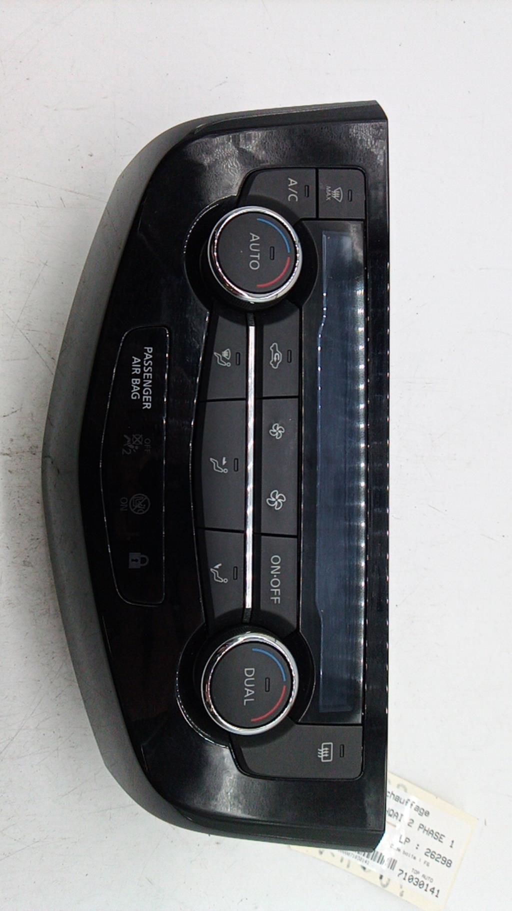 Commande chauffage NISSAN QASHQAI 2 PHASE 1 Diesel - 1