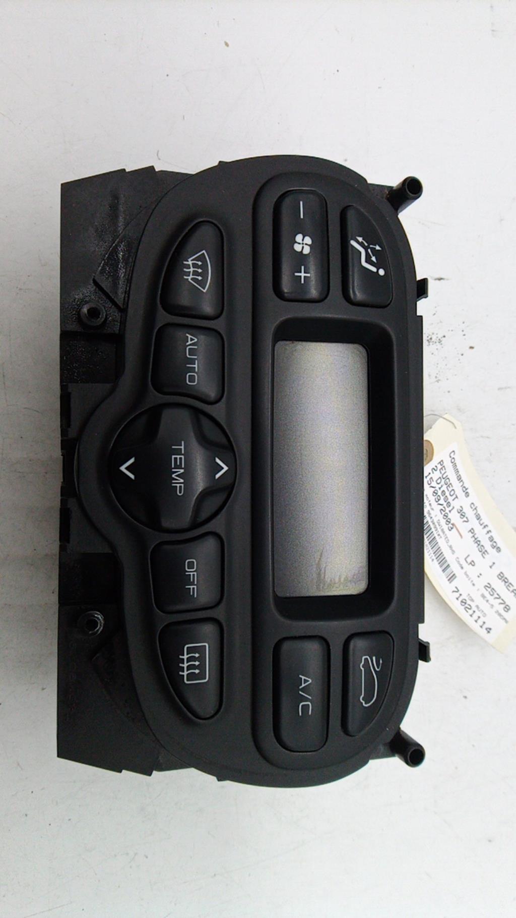 Commande chauffage PEUGEOT 307 PHASE 1 BREAK Diesel - 1