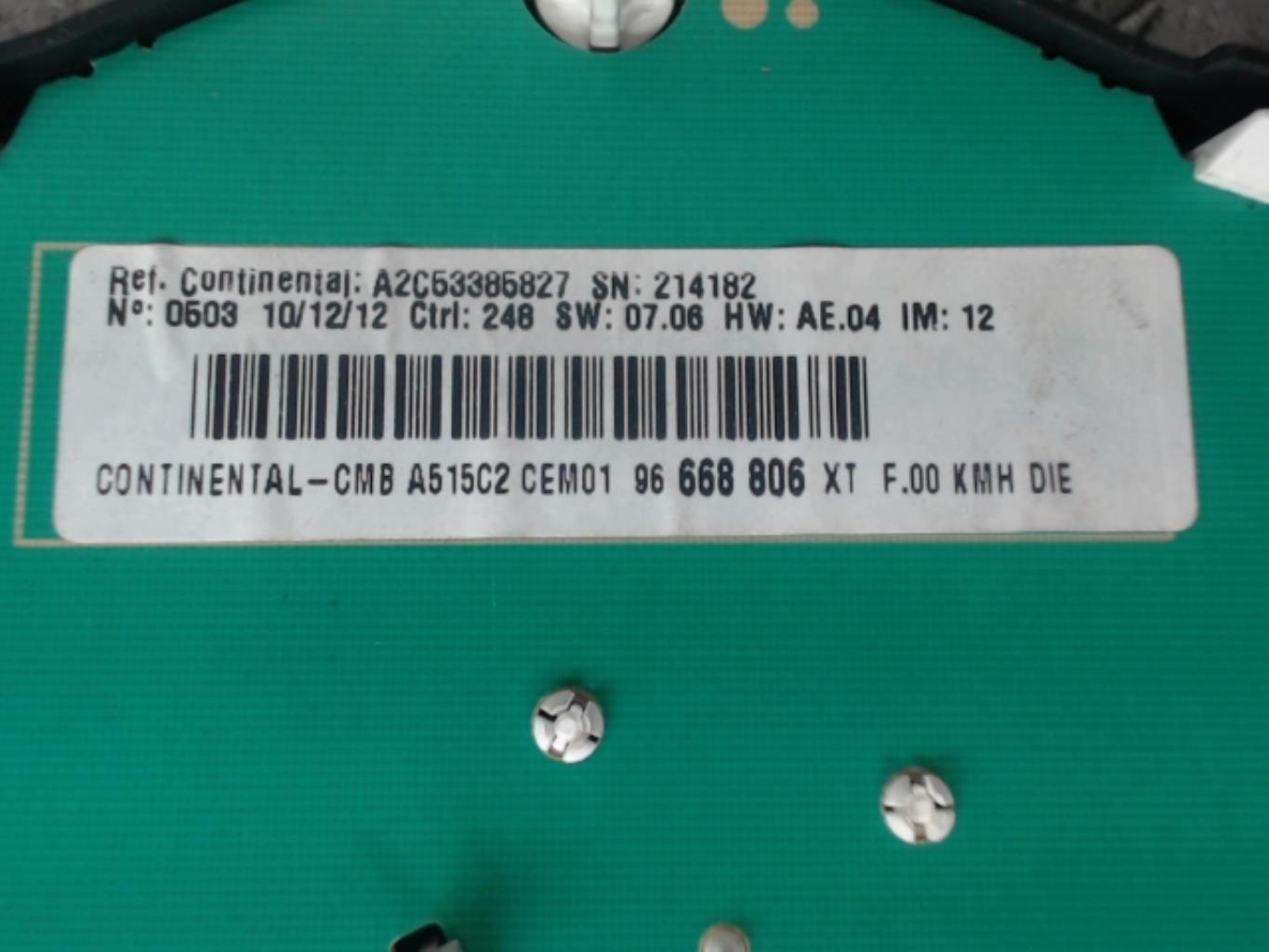 Compteur CITROEN C3 2 PHASE 1  - 1
