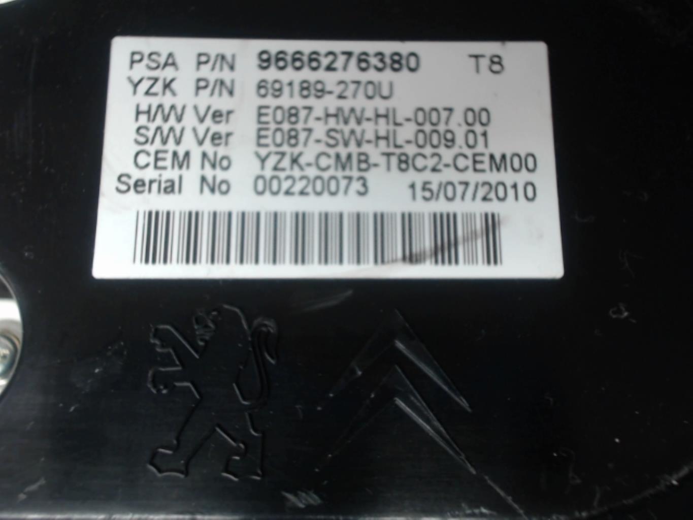 Tachimetro PEUGEOT 5008 1 PHASE 1  - 1