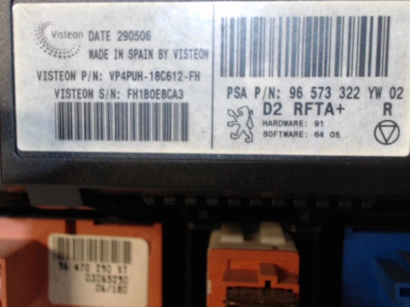 Commande chauffage PEUGEOT 407 PHASE 1 BREAK Diesel - 1