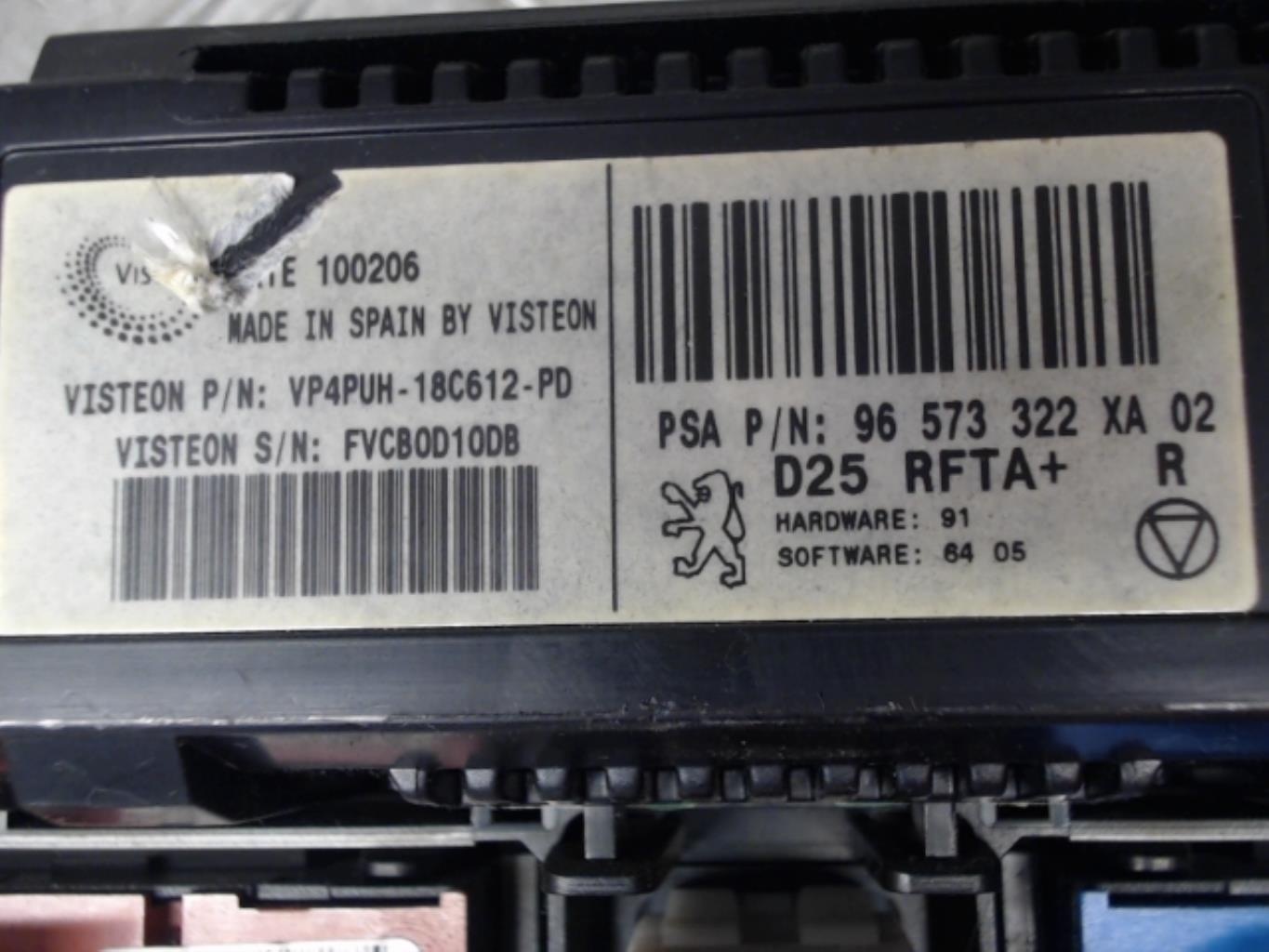 Commande chauffage PEUGEOT 407 COUPE Essence - 1