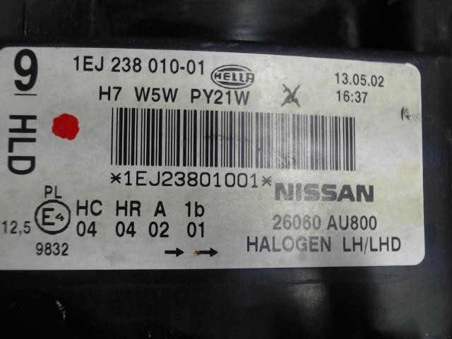 Gruppo ottico anteriore principale sinistro (luci)(faro) NISSAN PRIMERA 4  - 1