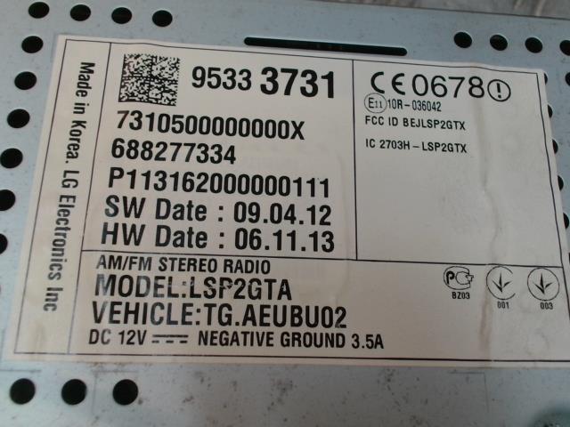 Ecran GPS CHEVROLET TRAX Diesel - 1