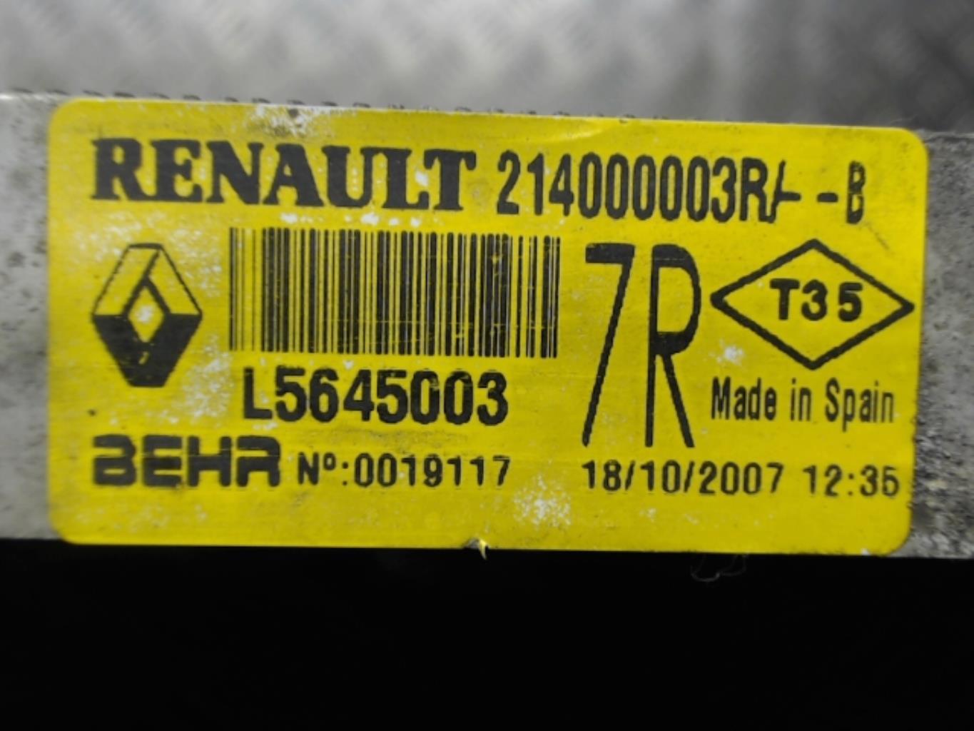 Radiateur eau RENAULT LAGUNA 3 PHASE 1 Diesel - 1