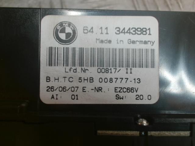 Commande chauffage BMW X3 E83 PHASE 2 Essence - 1