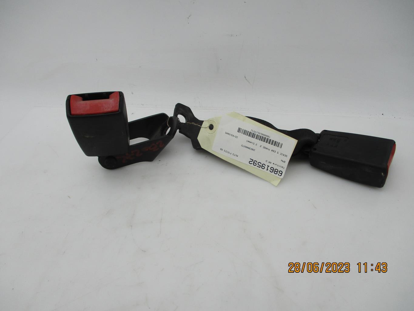 Cintura di sicurezza posteriore destra BMW SERIE 5 E60 PHASE 2 Diésel - 1