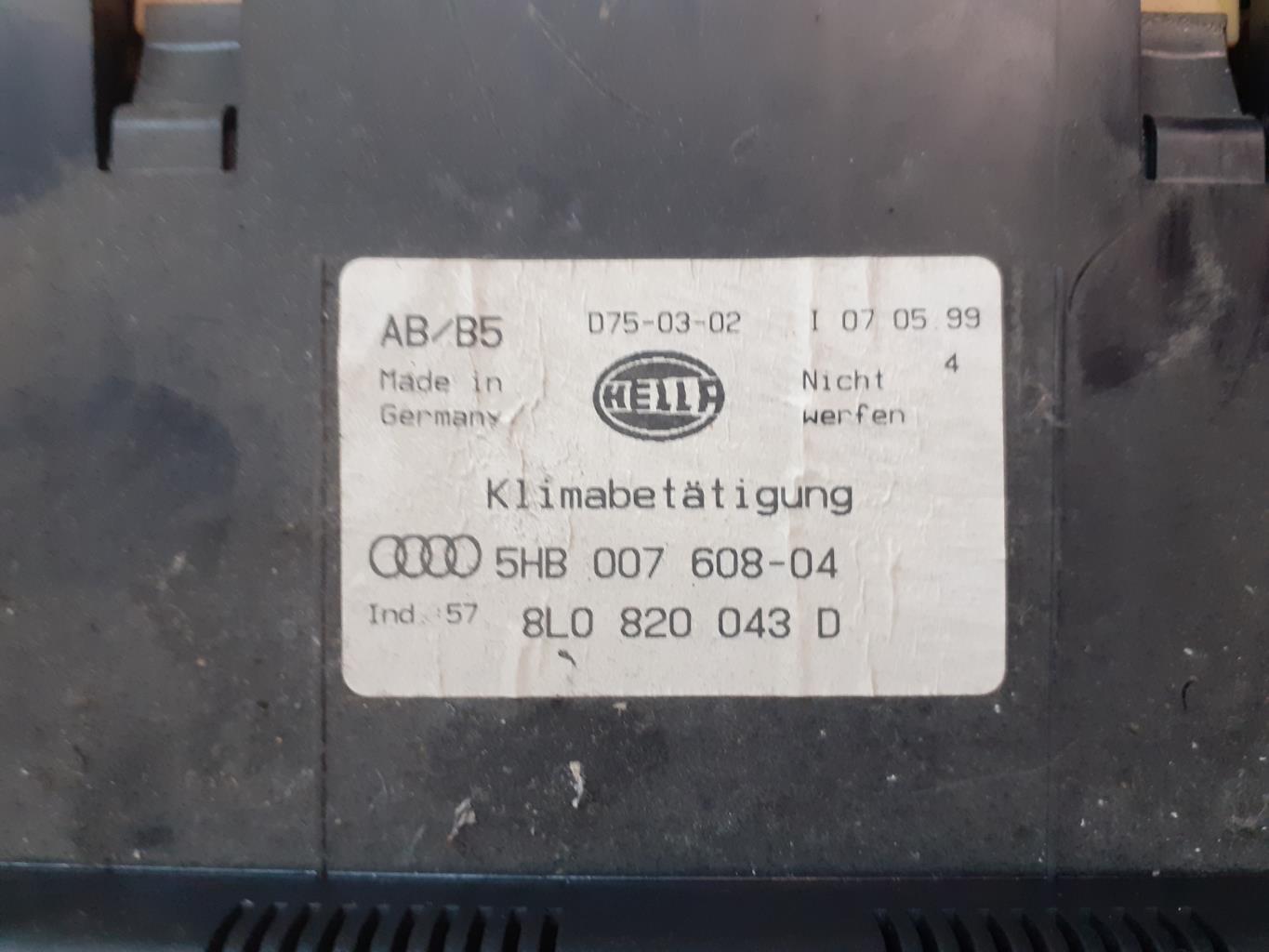Commande chauffage AUDI A3 1 PHASE 1 Diesel - 1