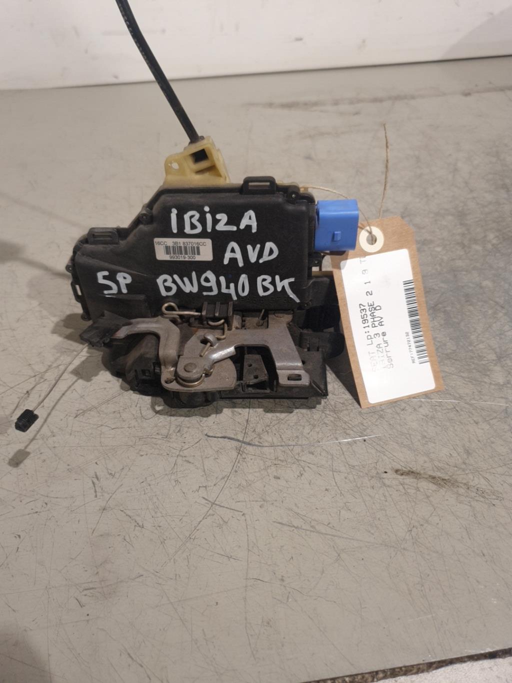 Serrure avant droit SEAT IBIZA 3 PHASE 2 Diesel - 1