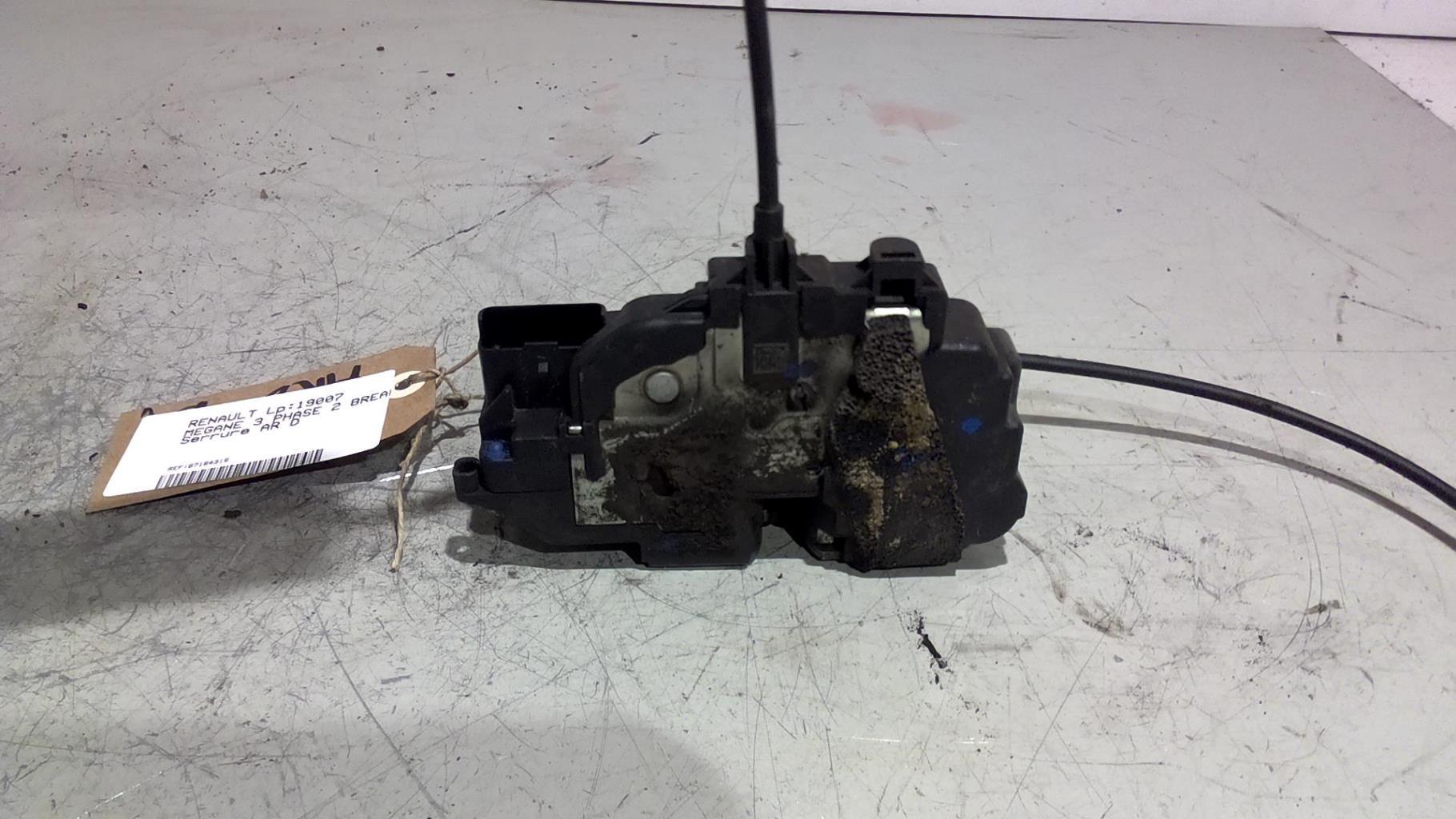 Serrure arriere droit RENAULT MEGANE 3 PHASE 2 BREAK Diesel - 1