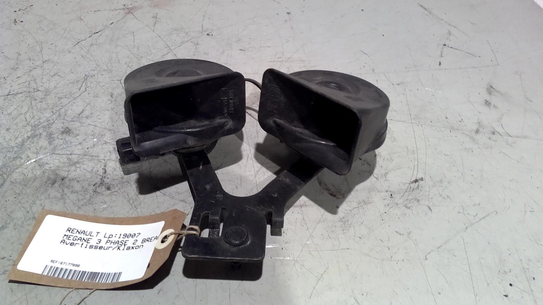 Avertisseur/Klaxon RENAULT MEGANE 3 PHASE 2 BREAK Diesel - 1