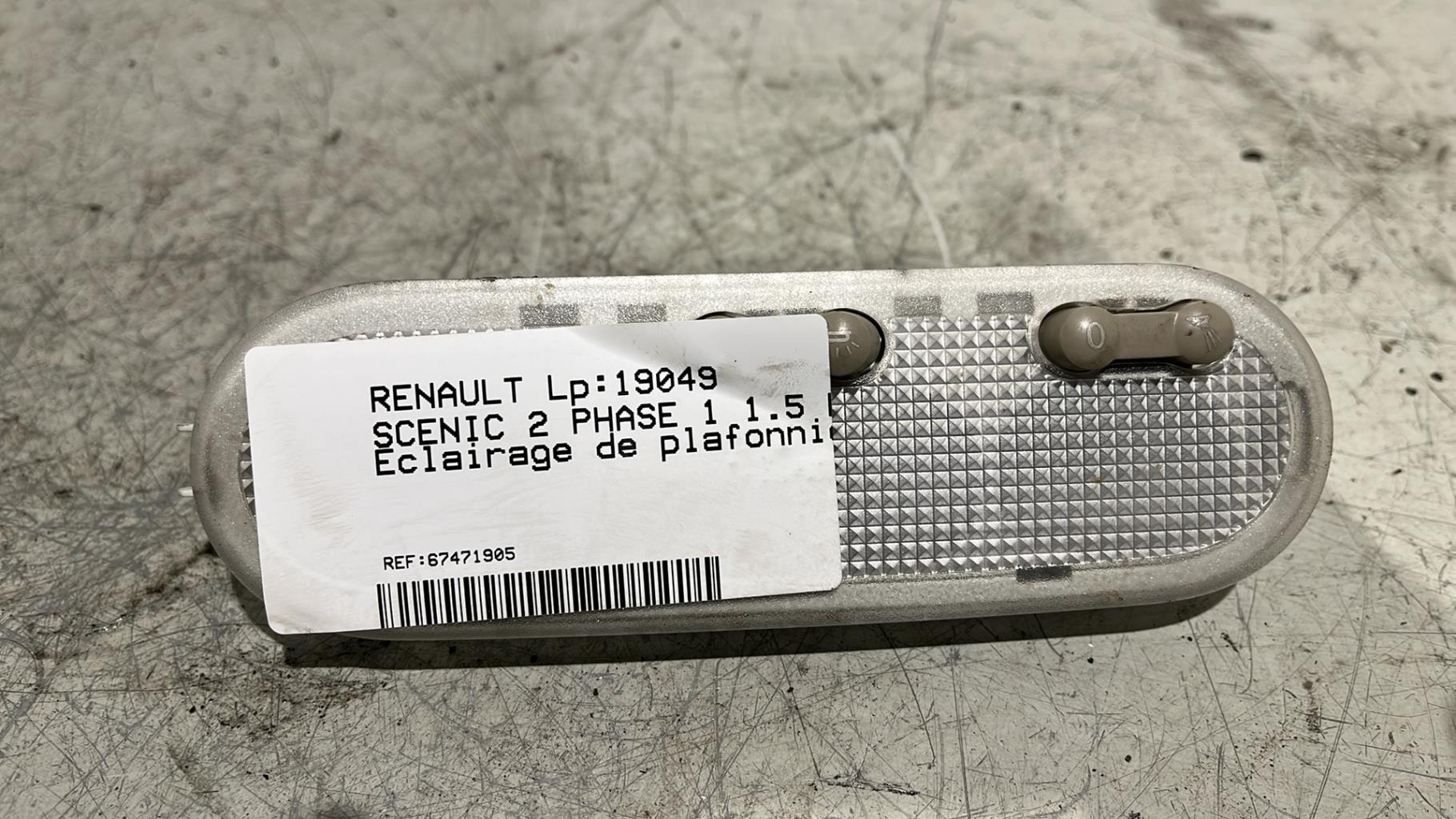 Eclairage de plafonnier RENAULT SCENIC 2 PHASE 1 Diesel - 1