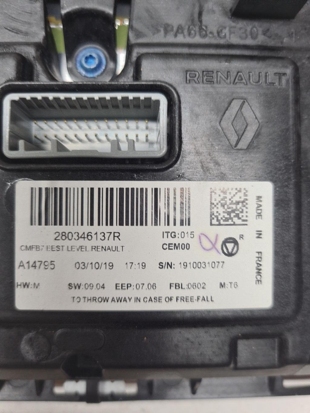 Ecran GPS RENAULT CLIO 5 PHASE 1 Diesel - 1
