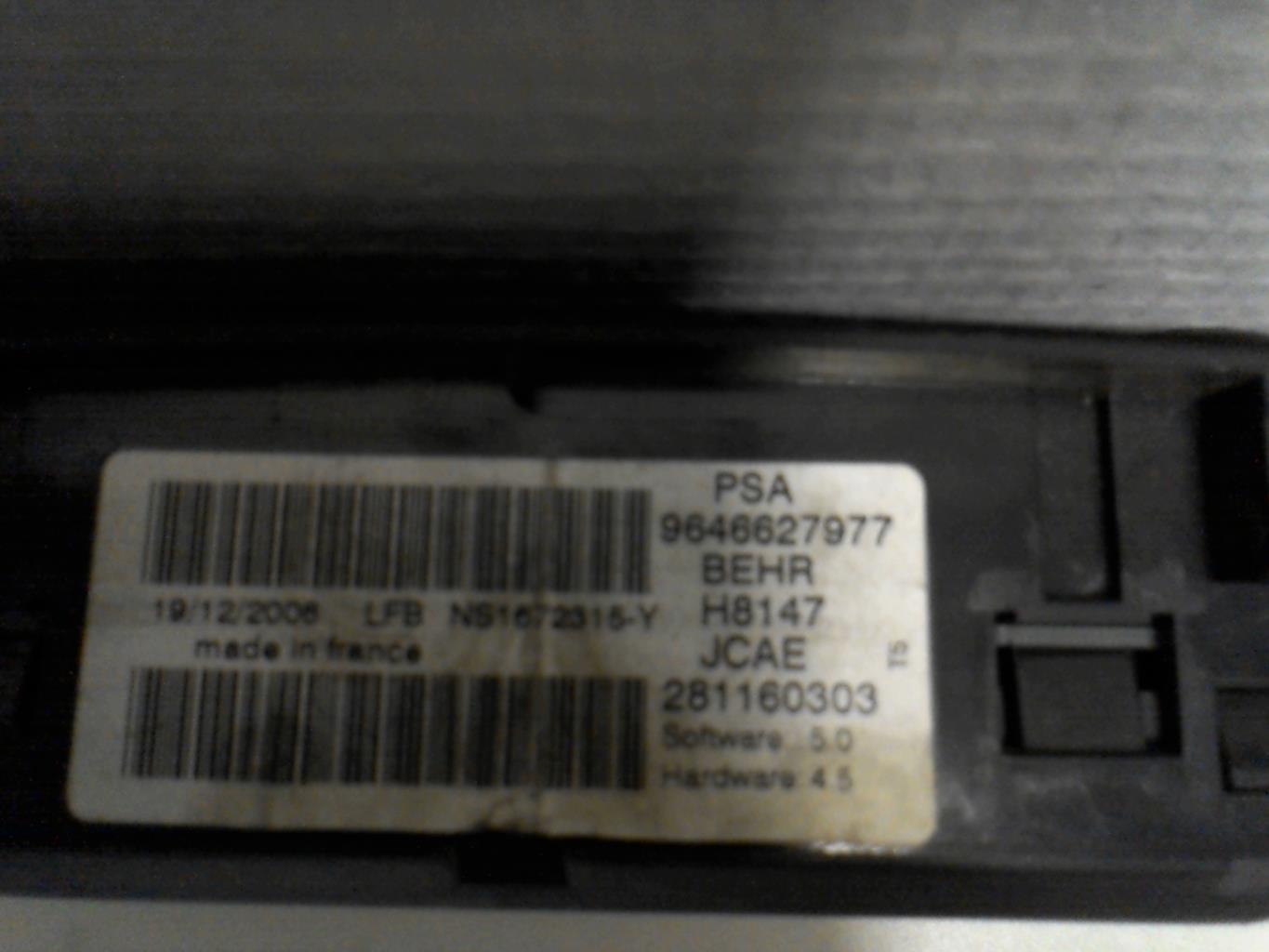 Commande chauffage PEUGEOT 307  - 1
