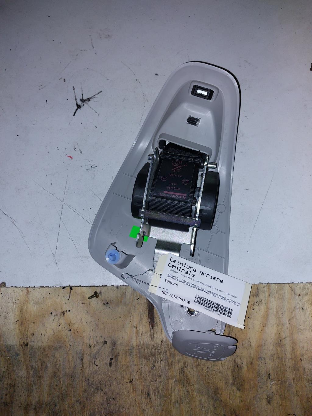 Ceinture arriere centrale CITROEN C3 PICASSO PHASE 1 Diesel - 1