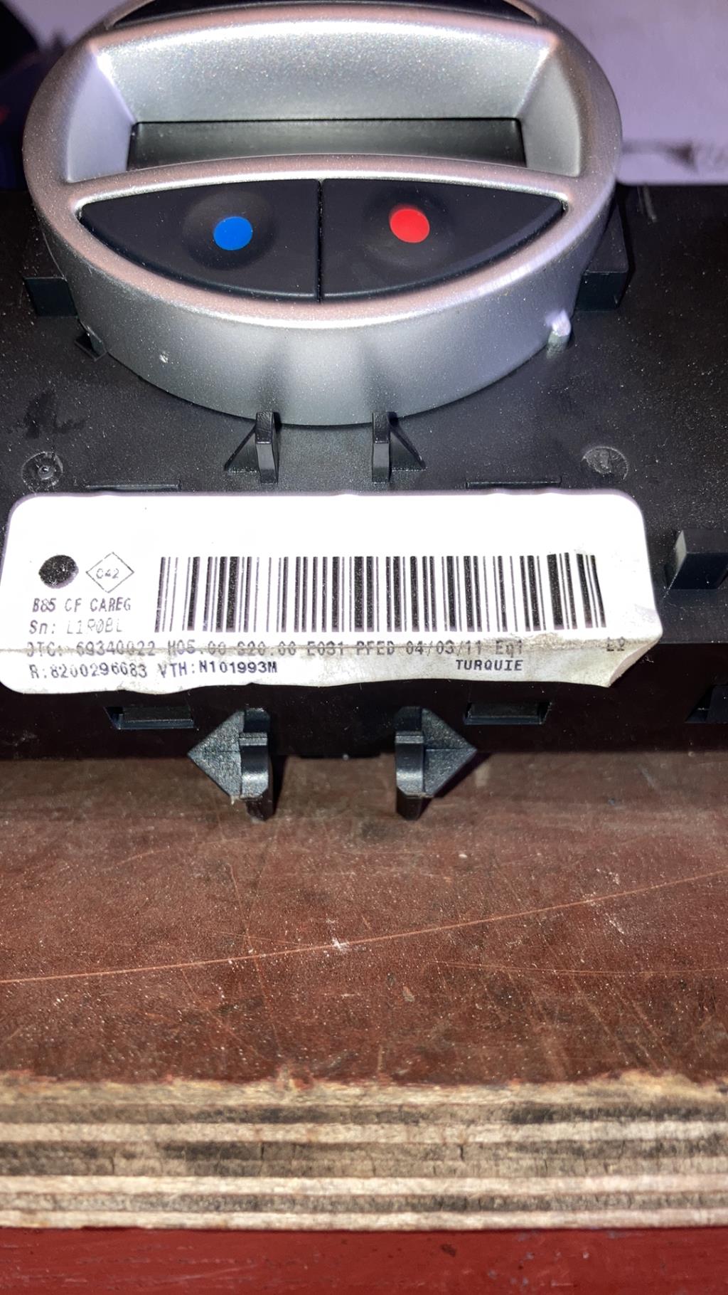 Commande chauffage RENAULT CLIO 3 PHASE 2 BREAK Diesel - 1