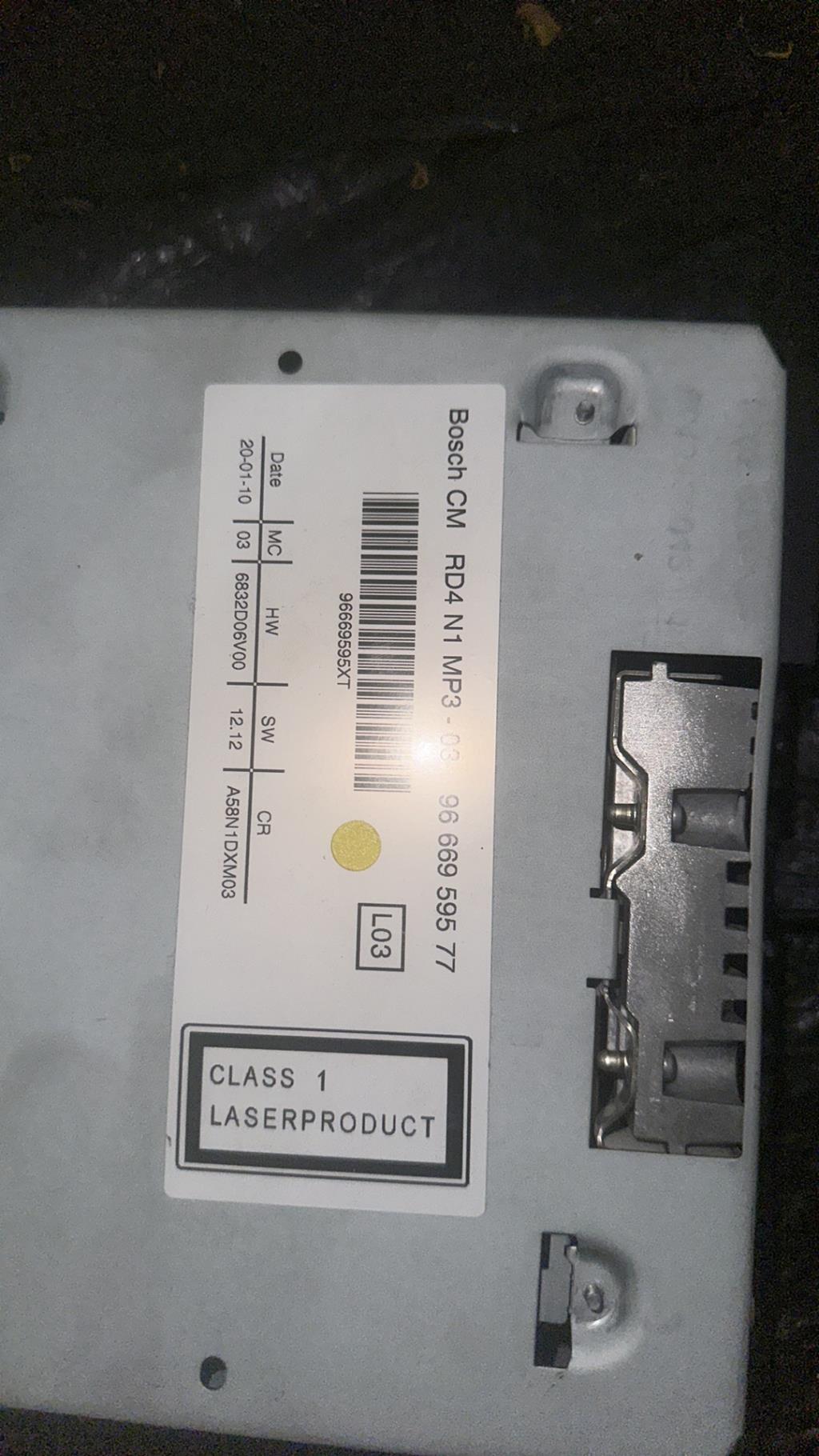 Autoradio PEUGEOT 3008 1 PHASE 2 Diesel - 1
