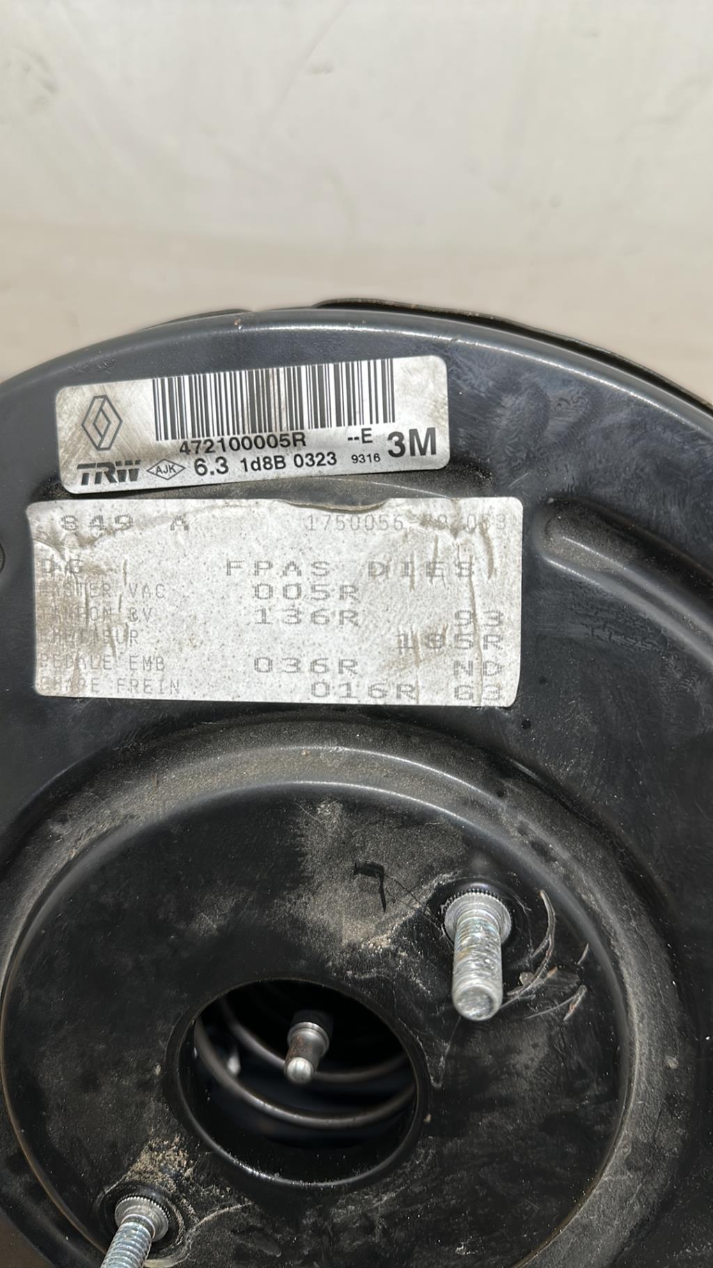 Mastervac RENAULT GRAND SCENIC 3 PHASE 3 Diesel - 1