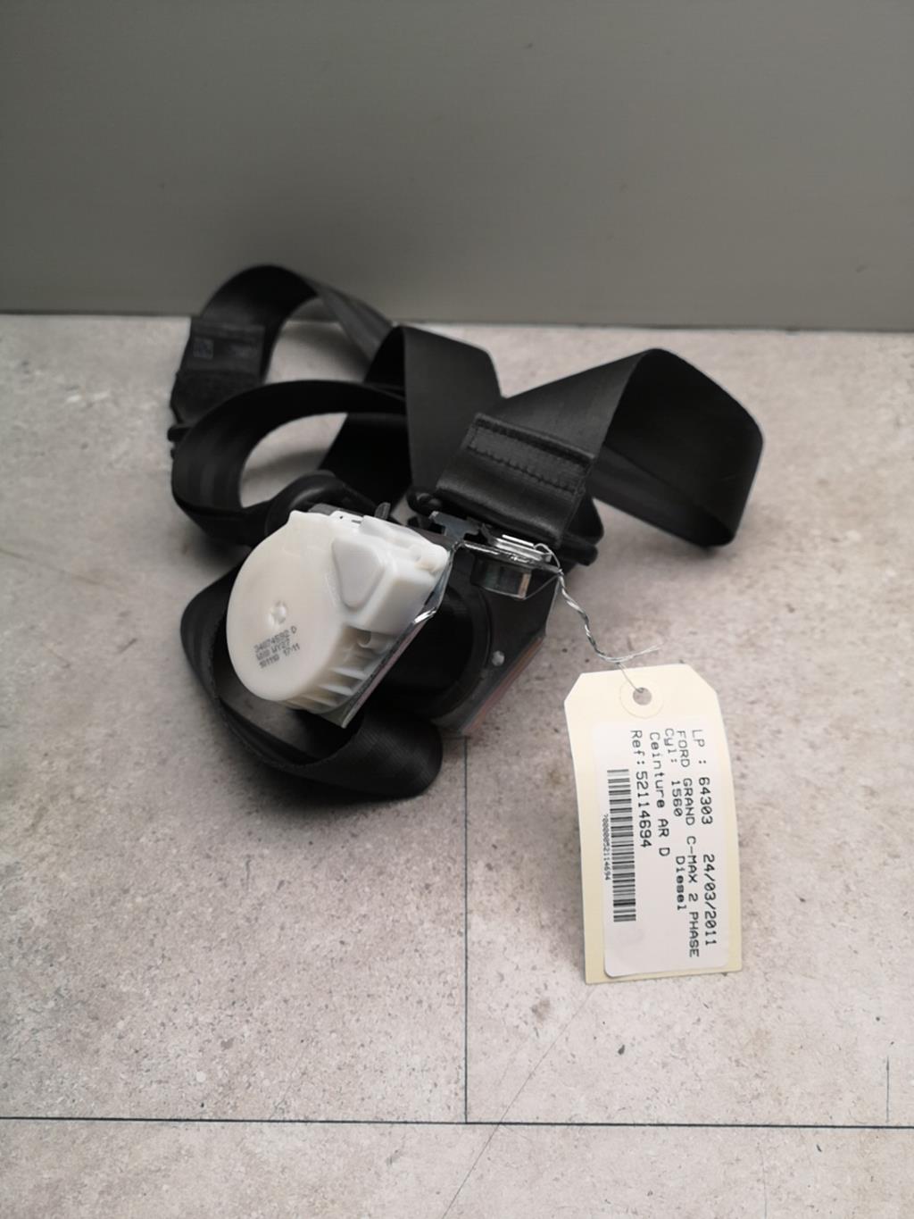 Cintura di sicurezza posteriore destra FORD GRAND C-MAX 2 PHASE 1 Diésel - 1