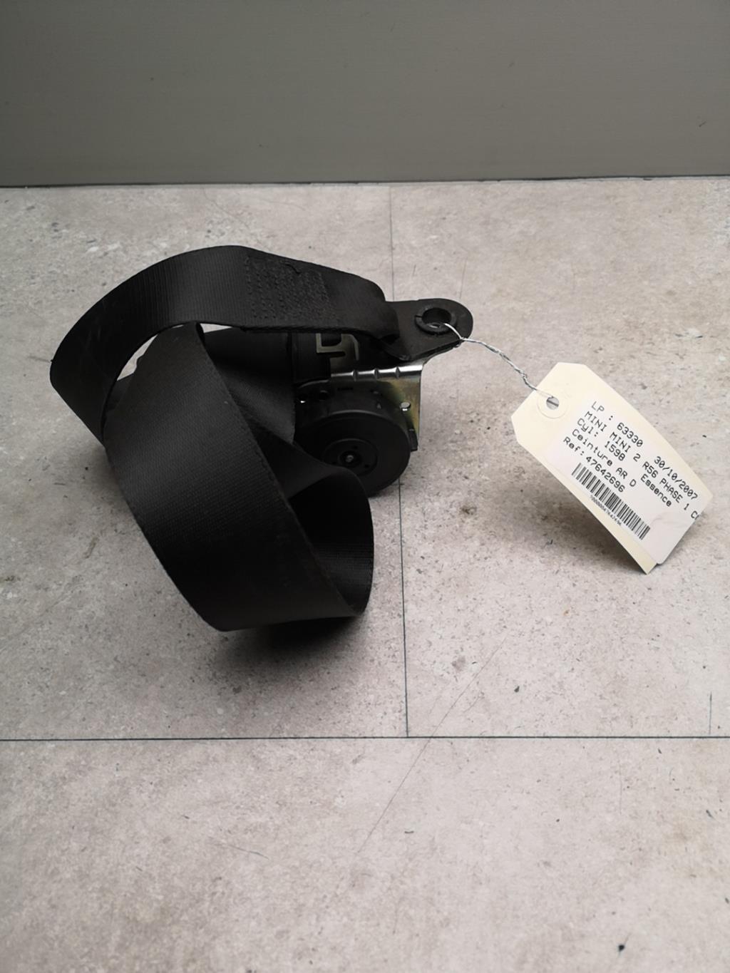 Cintura di sicurezza posteriore destra MINI MINI 2 R56 PHASE 1 Gasolina - 1
