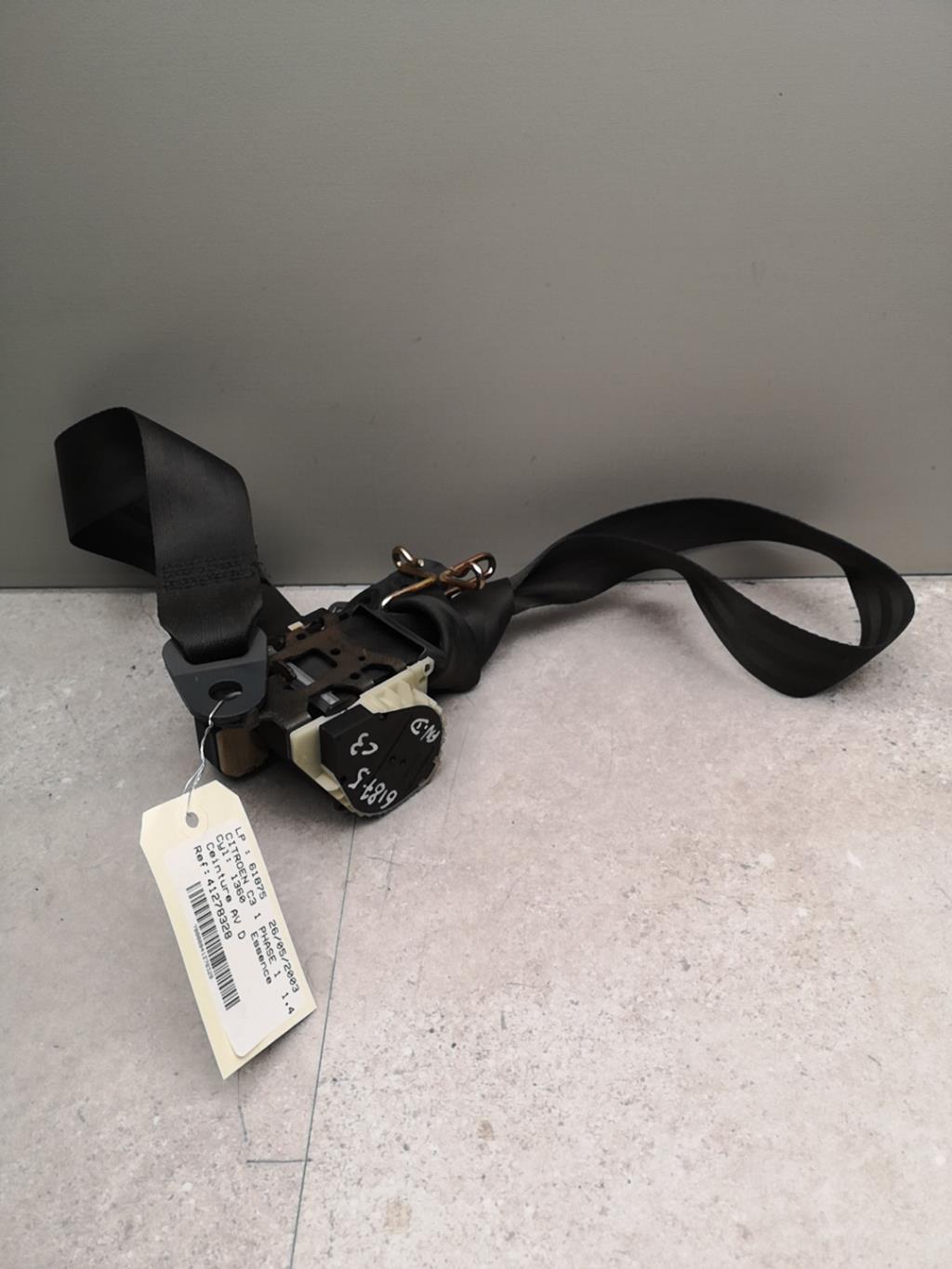 Cintura di sicurezza anteriore destra CITROEN C3 1 PHASE 1 Gasolina - 1